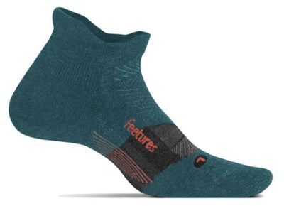 Feetures Merino 10 Ultra Light - No Show Tab Socks Deep Ocean