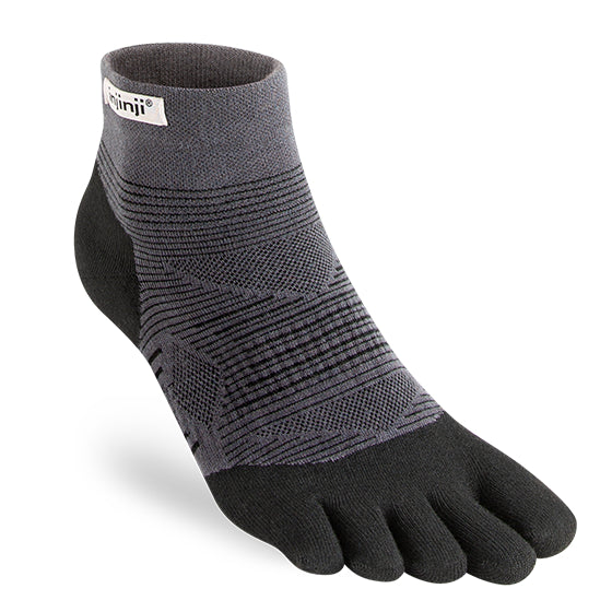 Injinji Run Lightweight - Mini Crew Socks Black