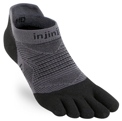 Injinji Run Original Weight - No Show Socks Black '22