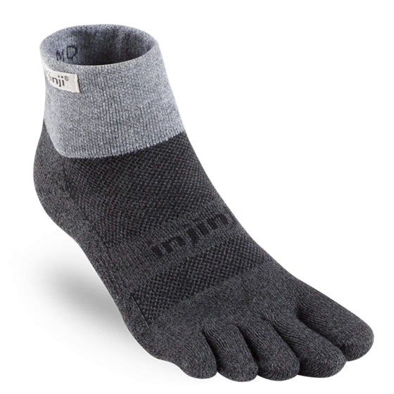 Injinji Trail Midweight - Mini Crew Socks Granite