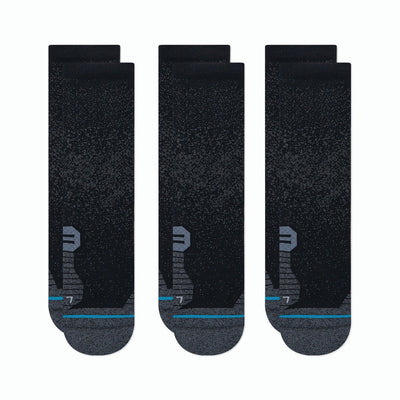 Stance Run - Crew (3-Pack) Socks Black