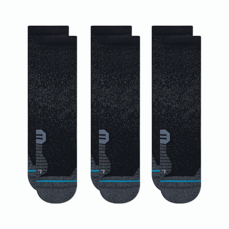 Stance Run - Crew (3-Pack) Socks Black