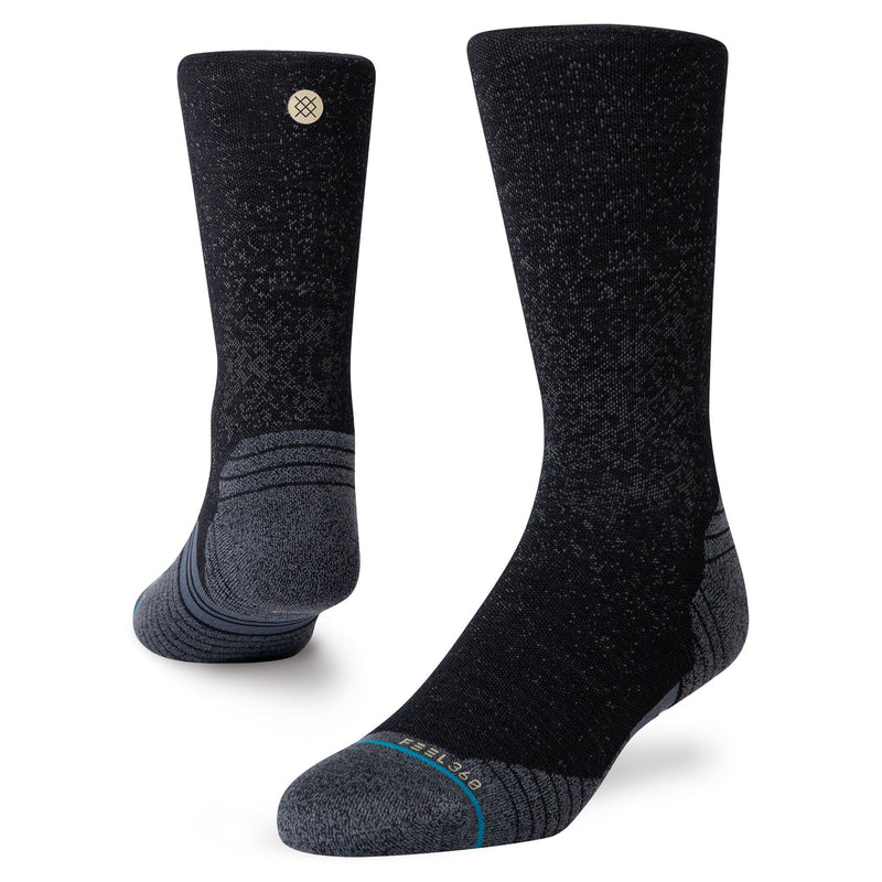 Stance Run Wool - Crew Socks Black