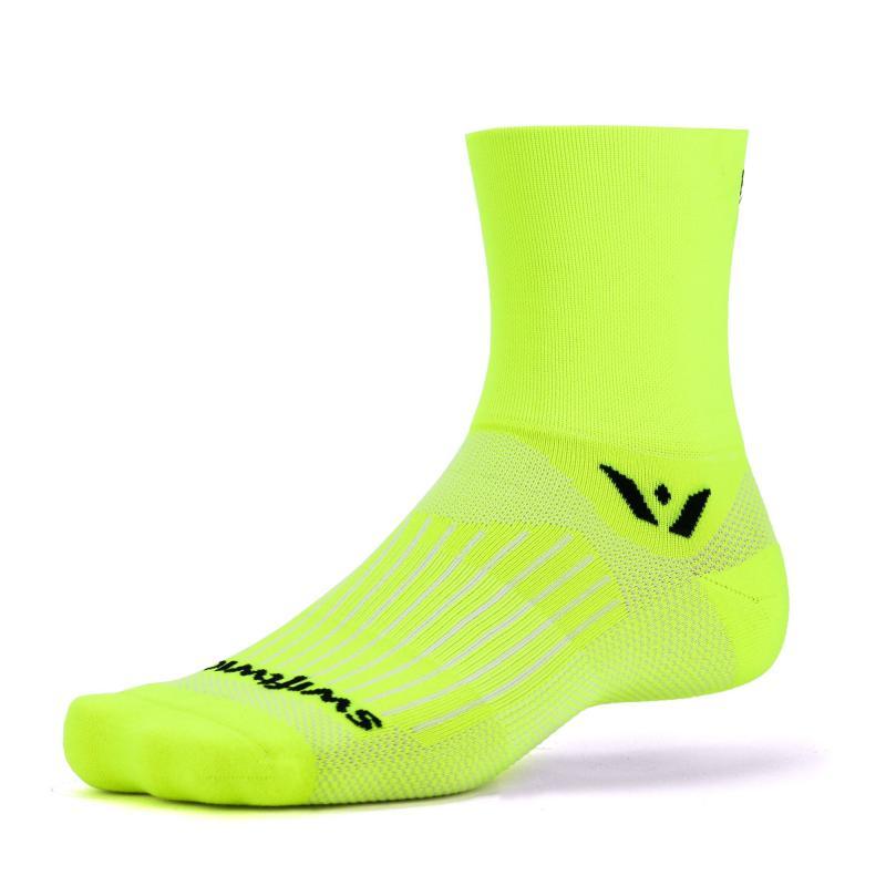 Swiftwick Aspire Four - Quarter Socks Hi-Viz Yellow