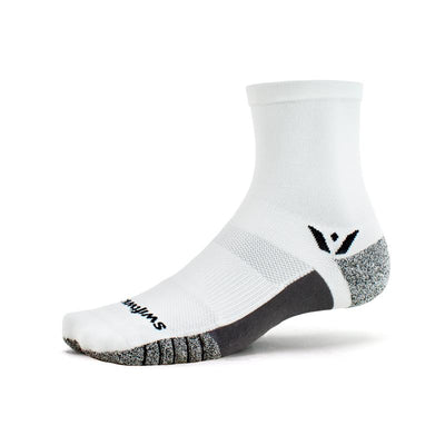 Swiftwick Flite XT Five - Crew Socks White