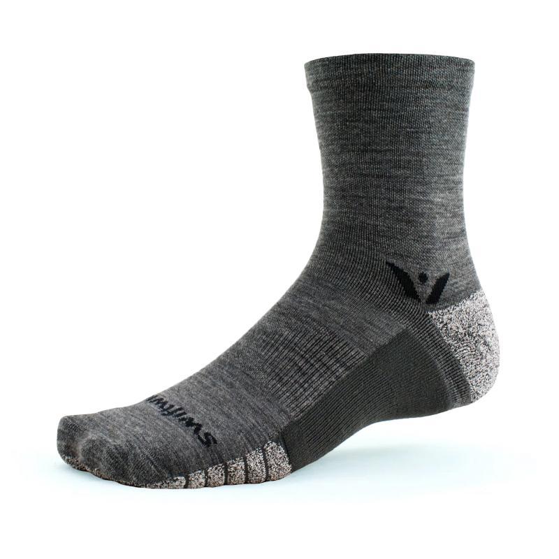 Swiftwick Flite XT Trail Five - Crew Socks Heather