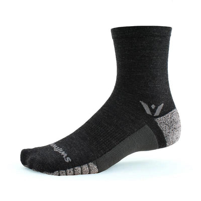 Swiftwick Flite XT Trail Five - Crew Socks Coal