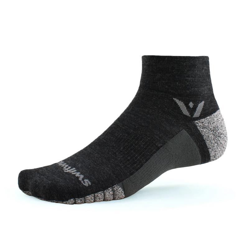 Swiftwick Flite XT Trail Two - Quarter Socks Coal