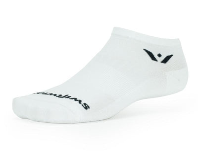 Swiftwick Performance Zero - No Show Socks White