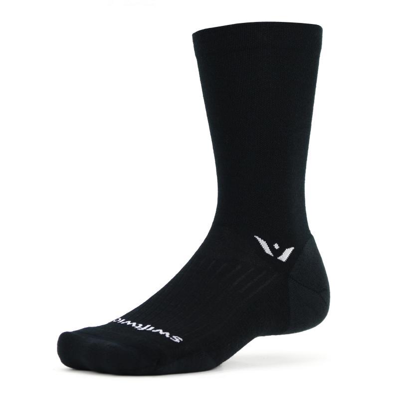 Swiftwick Pursuit Seven - Crew Socks Black