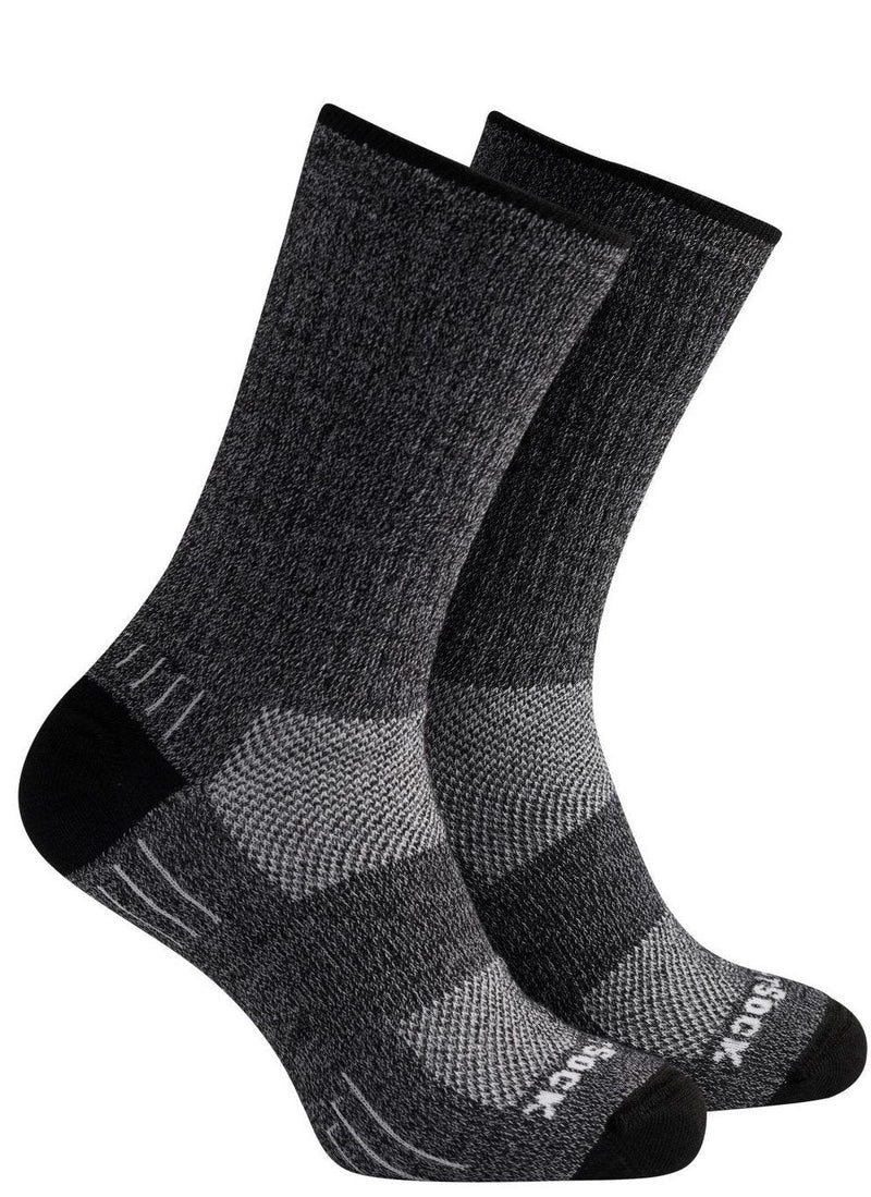 Wrightsock Adventure Hike - Crew Socks Black Marl