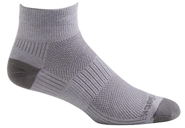 Wrightsock Coolmesh II - Quarter Socks Titanium