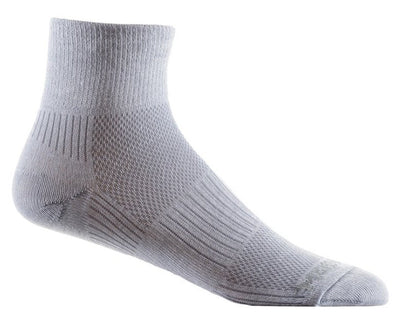 Wrightsock Coolmesh II - Quarter Socks Light Grey