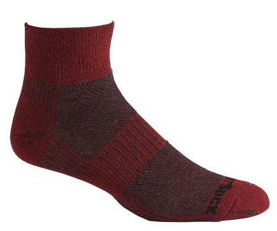 Wrightsock Light Hike Anti Blister System - Quarter Socks Black/Red