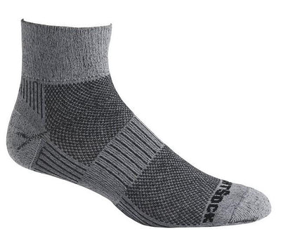 Wrightsock Light Hike Anti Blister System - Quarter Socks Black/White