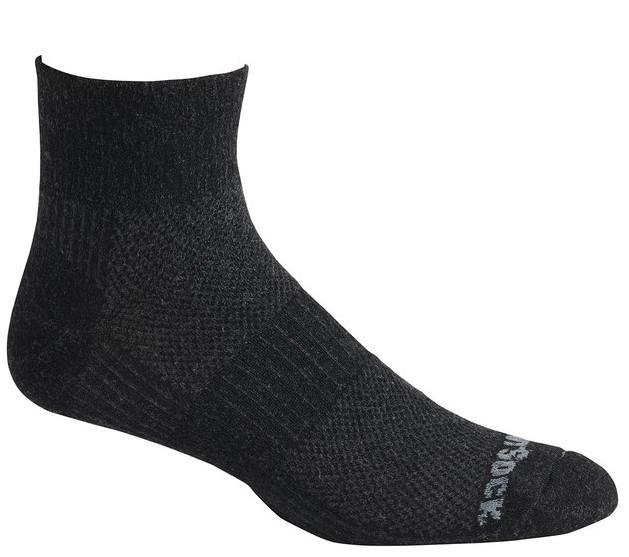Wrightsock Winter Run Anti Blister System - Quarter Socks Black