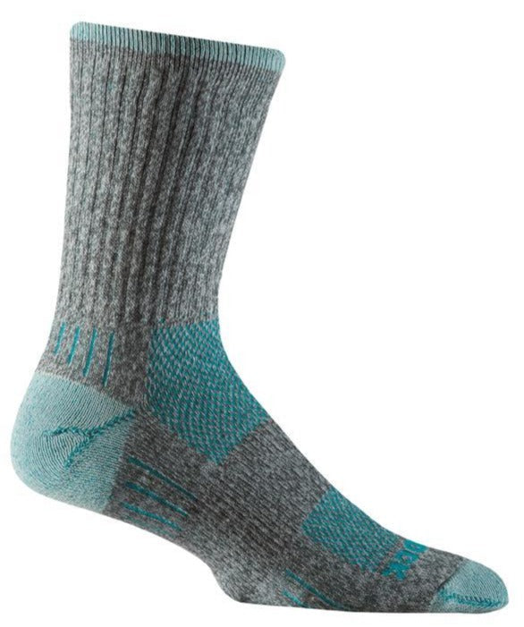 Wrightsock Escape - Crew Socks Ash Twist Turquoise