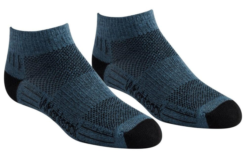 Wrightsock Kids Coolmesh II Lightweight Double Layer - Low Cut Socks Gray