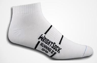 Wrightsock Running II - Quarter Socks White