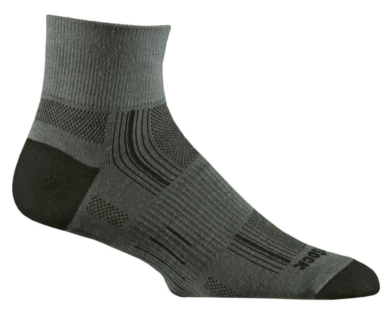 Wrightsock Stride - Quarter Socks Grey