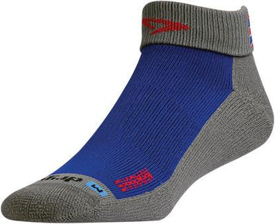 Drymax Extra Protection Trail Running Sharman - Quarter Crew Socks Royal/Red/Anthracite