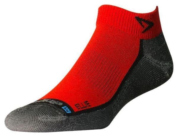 Drymax Lite Trail Running - Mini Crew Socks ELLIE - Red/Black