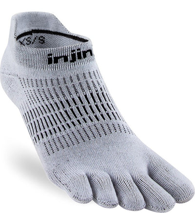 Injinji Run Lightweight Women's - No Show Socks Gray