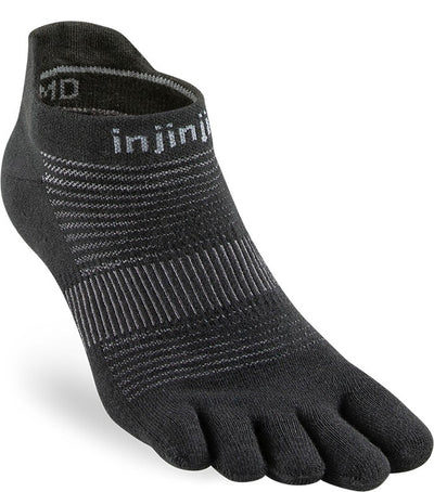 Injinji Run Lightweight - No Show Socks Black