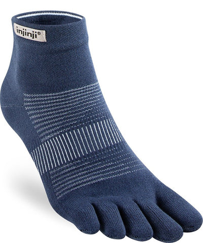 Injinji Run Lightweight - Mini Crew Socks Navy