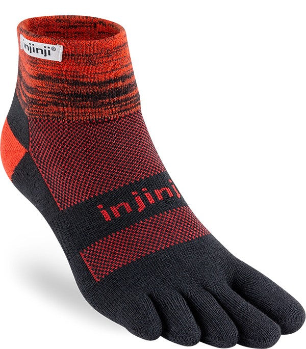 Injinji 2 Men's Run Midweight Mini Crew Toe Socks, Black/Gray, Large,  Bindings -  Canada