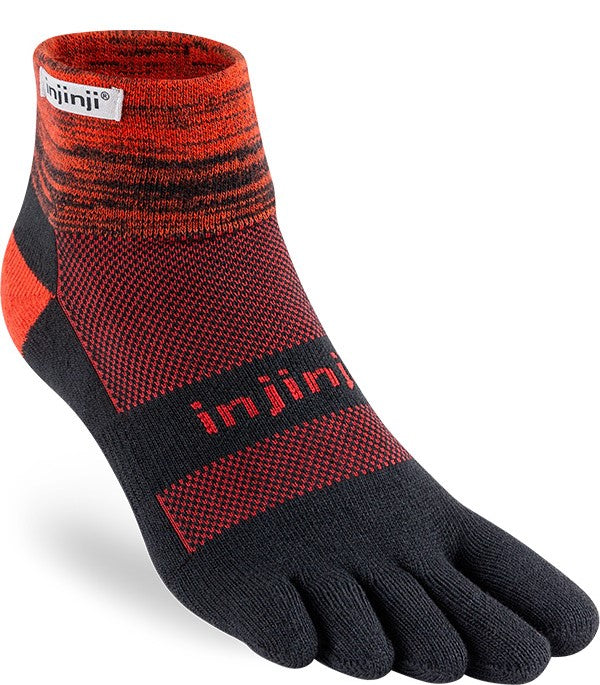 Injinji Socks - RUN 2.0 Original Weight - Mini Crew - Black