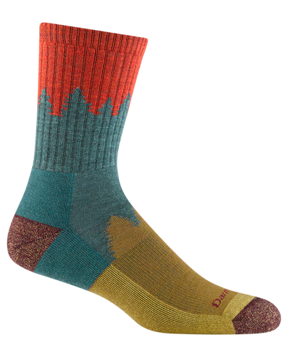 Darn Tough Men's Number 2 Hiker Midweight - Micro Crew Socks Teal