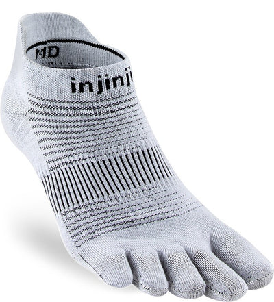 Injinji Run Original Weight - No Show Socks Gray