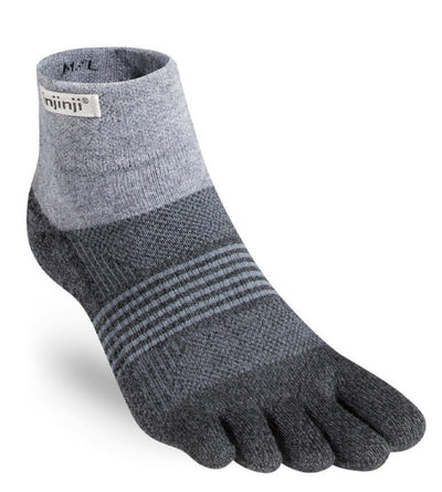 Injinji Trail Midweight Women's - Mini Crew Socks Granite