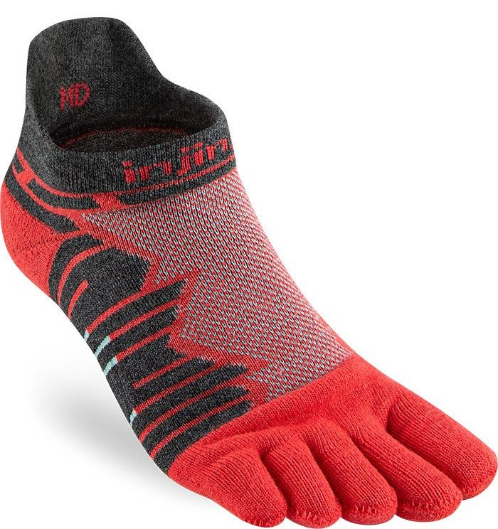 Injinji Ultra Run - No Show Socks Lava