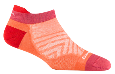 Darn Tough Women's Run Ultra-Lightweight - No Show Tab Socks Coral