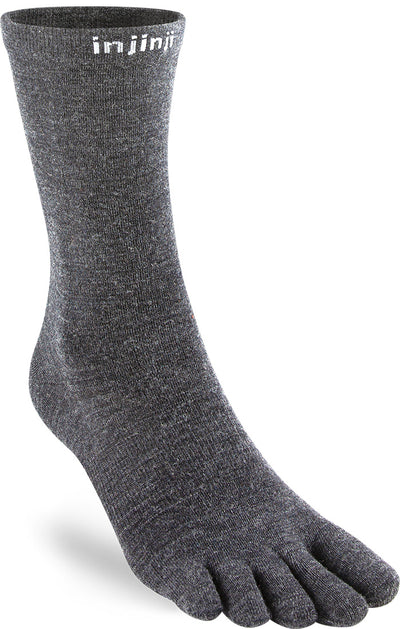 Injinji Socks - RUN 2.0 Original Weight - Mini Crew - Black