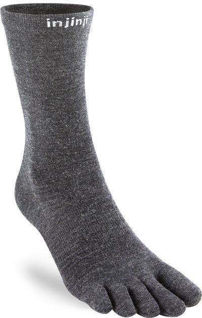 Injinji Liner Wool - Crew Socks Slate