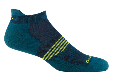 Darn Tough Men's Element Lightweight Athletic - No Show Tab Socks Dark Teal