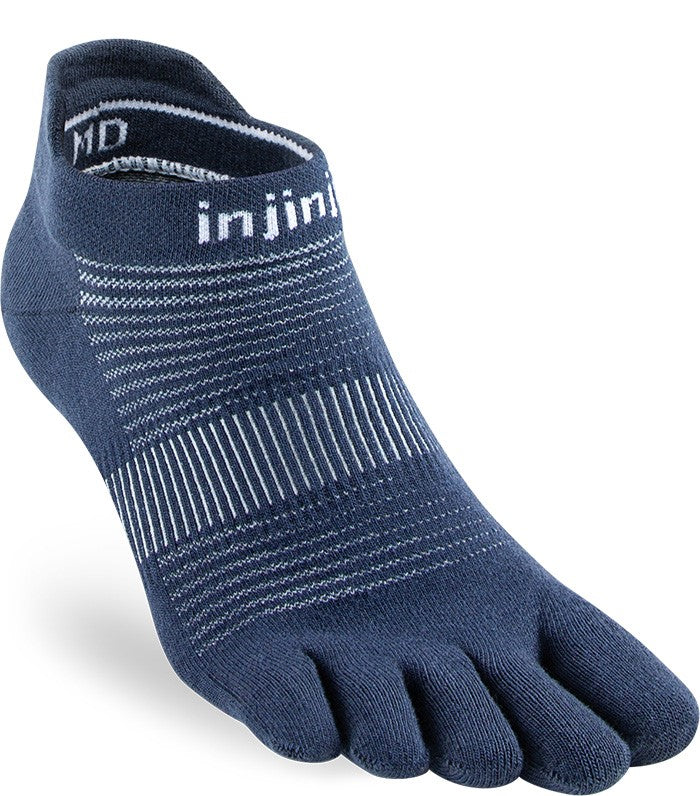 Injinji Run Lightweight - No Show Socks Navy