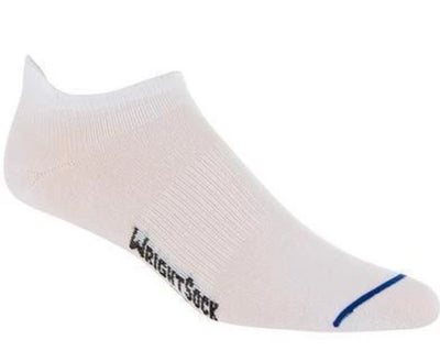 Wrightsock Single Layer Ultra Thin - Tab Socks White