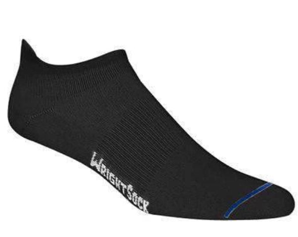 Wrightsock Single Layer Ultra Thin - Tab Socks Black