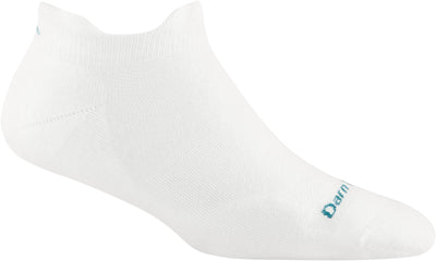 Darn Tough Women's Coolmax Run Ultra-Lightweight - No Show Tab Socks White