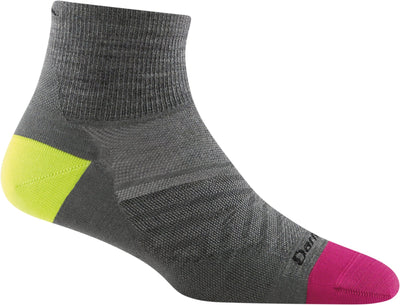 Darn Tough Women's Run Ultra-Lightweight - Quarter Socks Gray