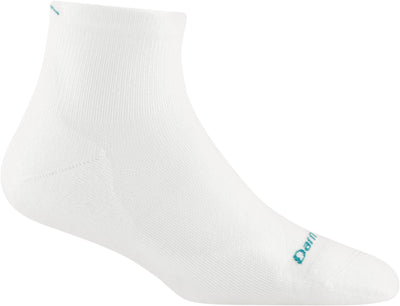 Darn Tough Women's Run Ultra-Lightweight - Quarter Socks White